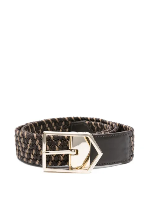 Canali braided-pattern belt Brown 50CKE00504