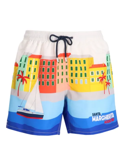 MC2 Saint Barth graphic-print swim shorts White GUS0009