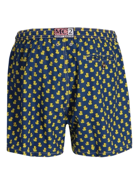MC2 Saint Barth rubber duck-print swim shorts Blue LIG0003