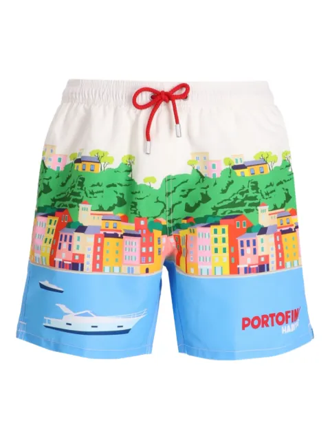 MC2 Saint Barth graphic-print swim shorts White GUS0009