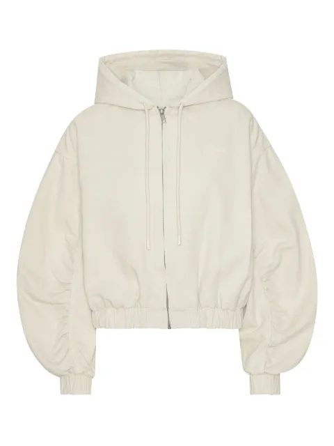 ROTATE BIRGER CHRISTENSEN balloon-sleeve hooded jacket Neutrals 1142831763