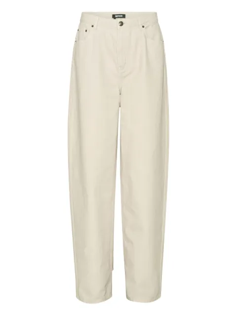 ROTATE BIRGER CHRISTENSEN R-embroidery cotton straight-leg jeans Neutrals 1142981763