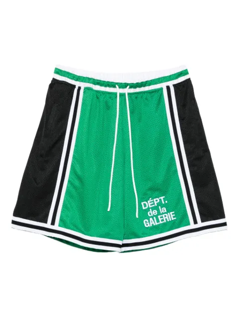 GALLERY DEPT. French-logo mesh shorts Green MCS30032
