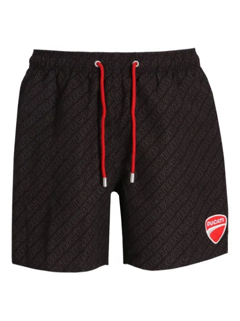 MC2 Saint Barth logo-print swim shorts Black GUS0001