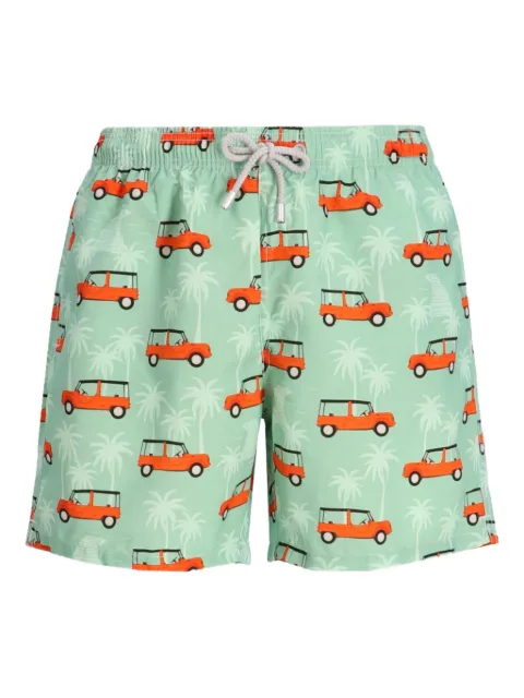 MC2 Saint Barth graphic-print swim shorts Green GUS0001