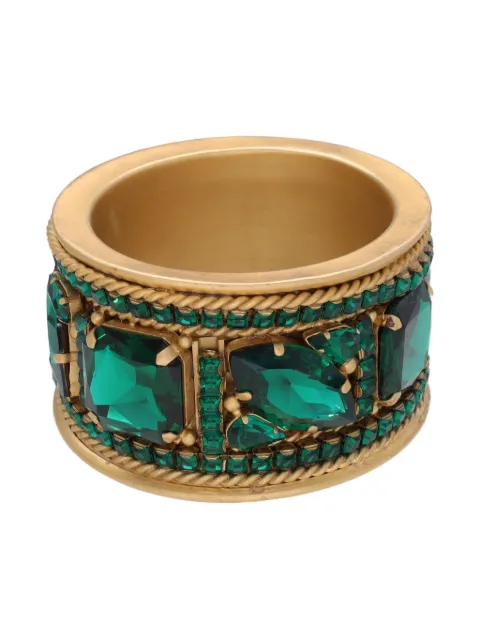 Gianfranco Ferré Pre-Owned 2023 rhinestone-embellished bracelet Gold MR18058