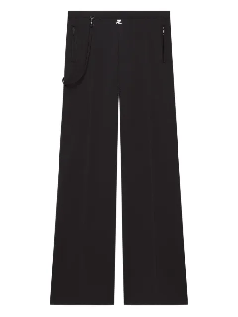 Courrèges strap-detail track pants Black 325JPA426JS0250