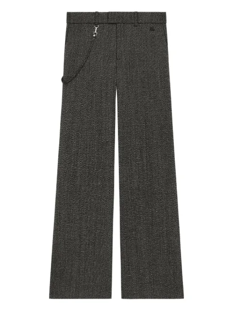 Courrèges strap-detail trousers Black 325CPA436WO0144