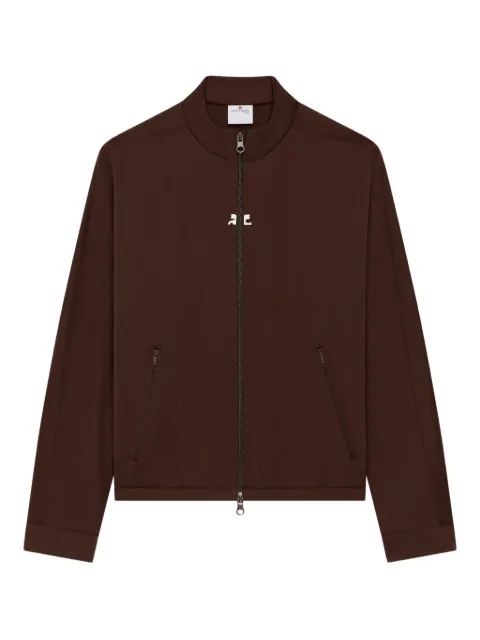 Courrèges zip-up track jacket Brown 325JVE134JS0250