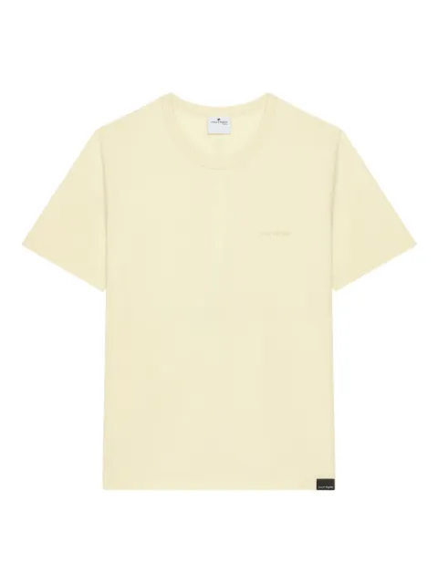 Courrèges logo-embroidered T-shirt Yellow 325JTS206JS0233