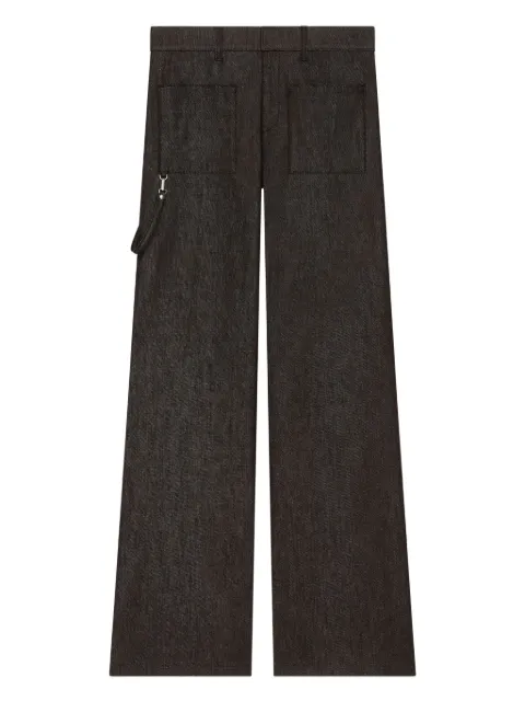 Courrèges two-pocket bootcut jeans Black 325DPA414DE0044