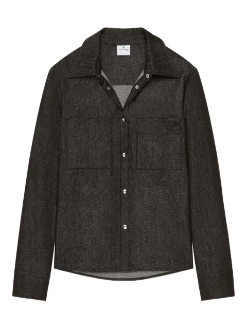 Courrèges button-up utility overshirt Black 325DCH108DE0044