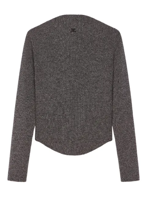 Courrèges ribbed-knit sweater Grey 325MPU239FI0036