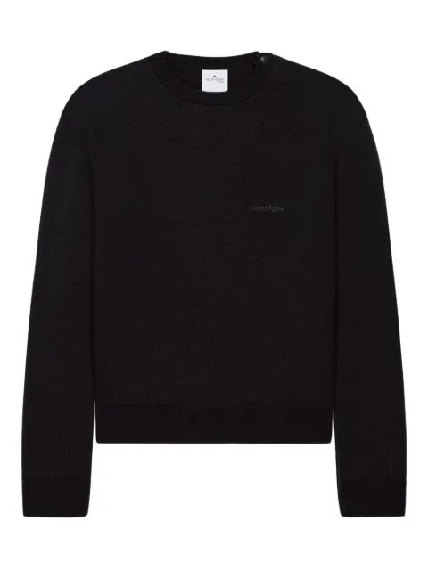 Courrèges crew-neck sweater Black 325MPU244FI0036