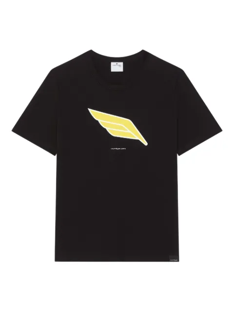Courrèges wing-print T-shirt Black 325JTS206JS0240