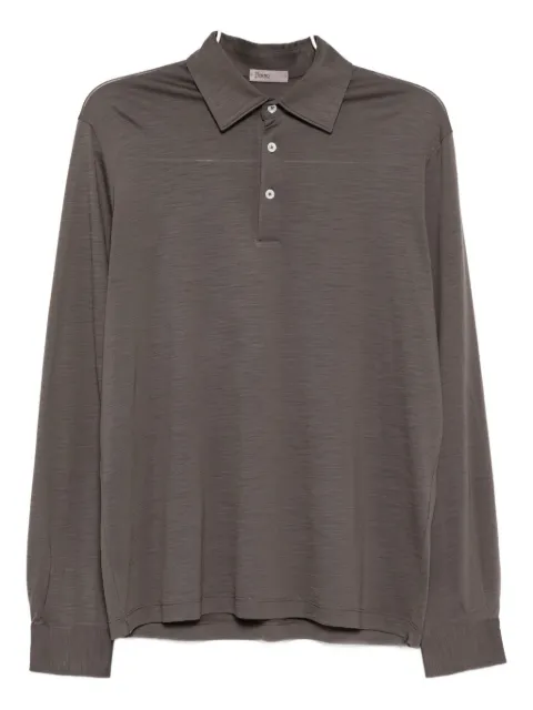 Herno long-sleeve polo shirt Brown JPL0009UR520682700