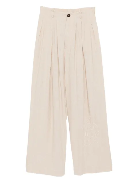 Kinyan Lam pleated trousers Neutrals JYCV2TRS01