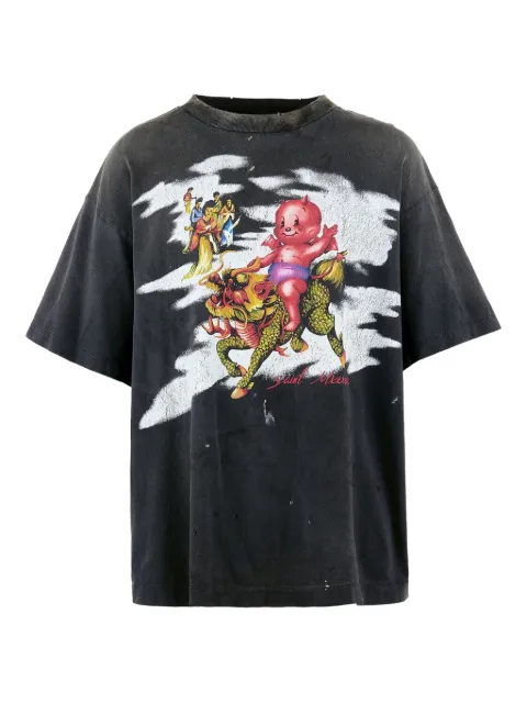 SAINT MXXXXXX graphic-print T-shirt Black SMHR80000017BLK