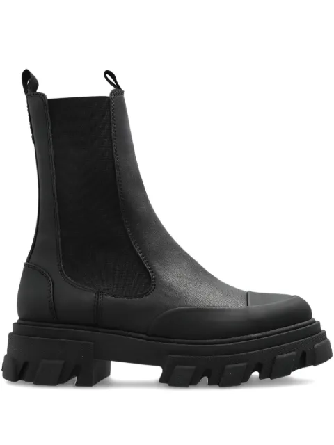 GANNI leather ankle boots Black S3238