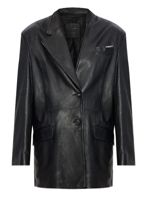 The Attico leather jacket Black 251WCG00084LBT137AA