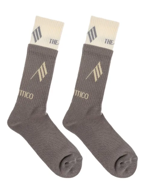 The Attico logo-print socks Grey 251WCAK00023CCC121AA