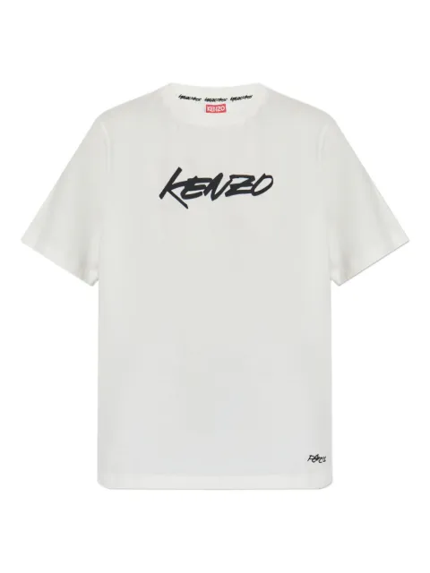 Kenzo logo-print T-shirt White FF62TS5544SG