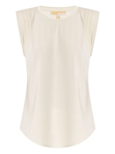 Michael Michael Kors padded-shoulder top Neutrals MT5531FH69