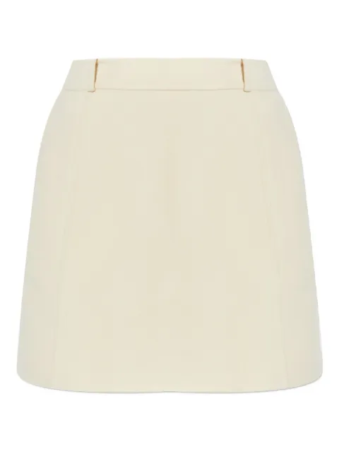 Jil Sander wool mini skirt Neutrals J02MA0297J40035