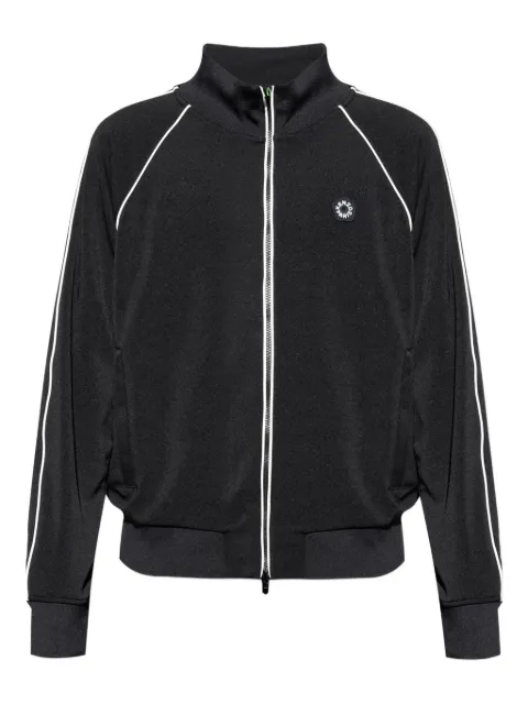Kenzo panelled zip-up track jacket Black FF65SW5534IK