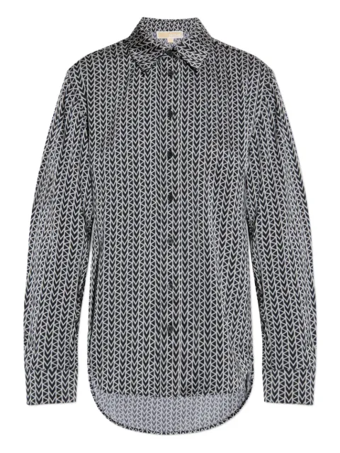 Michael Michael Kors geometric-print shirt Black MT540V6JLW