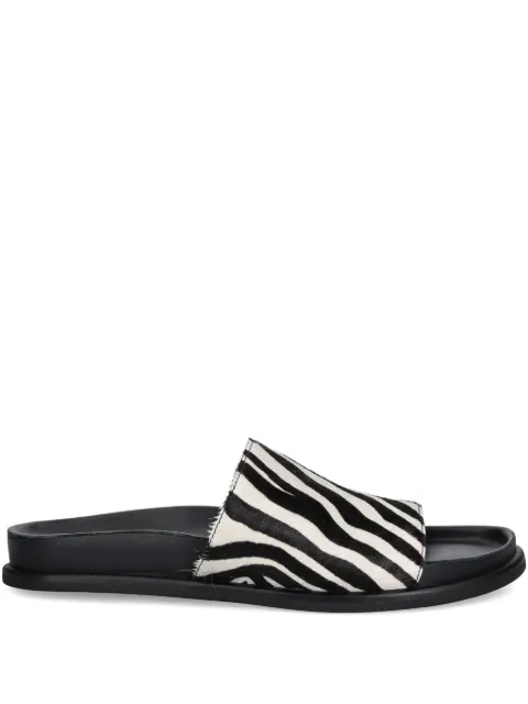 VAGABOND Effie zebra-print slides Black 592246187