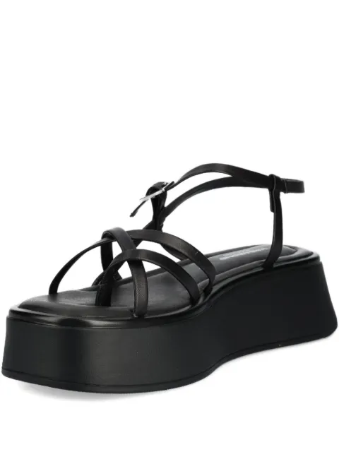 VAGABOND crossover platform sandals Black 533470192