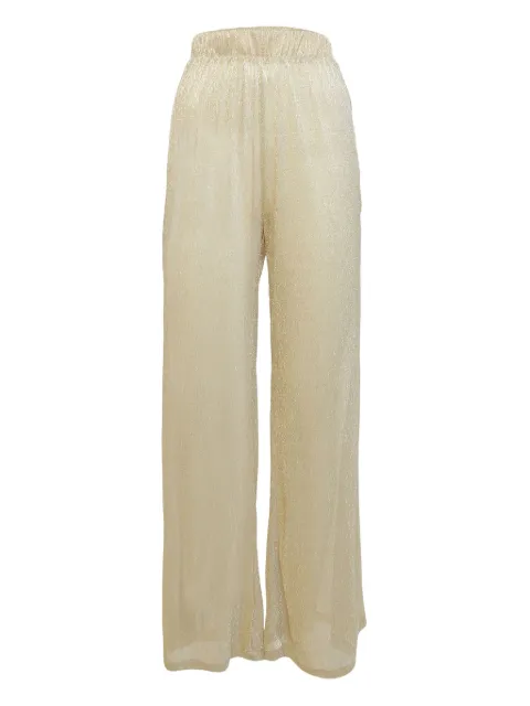 MAJORELLE lurex palazzo pants Neutrals 1024930