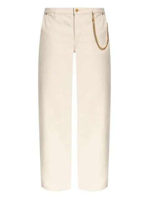 Michael Michael Kors logo-appliqué trousers White MT5907MHNG