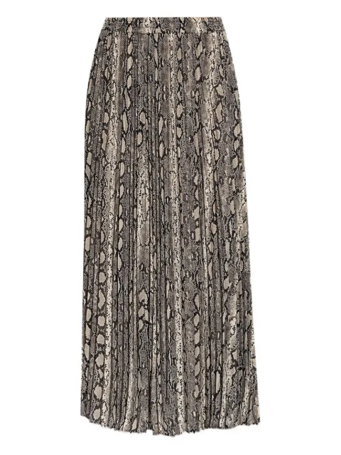 Michael Michael Kors pleated snakeskin-print skirt Grey MT570J5ABE