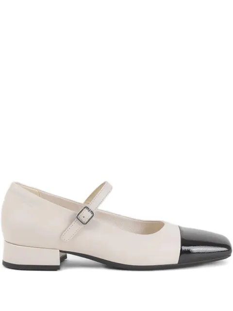 VAGABOND 25mm Debbi buckle-strap cap-toe pumps Neutrals 591800291