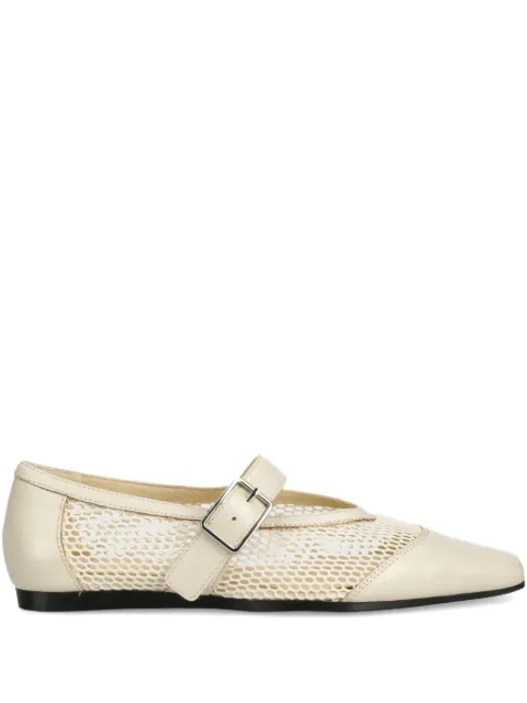 VAGABOND Delia buckle-fastening mesh ballet flats Neutrals 570131502