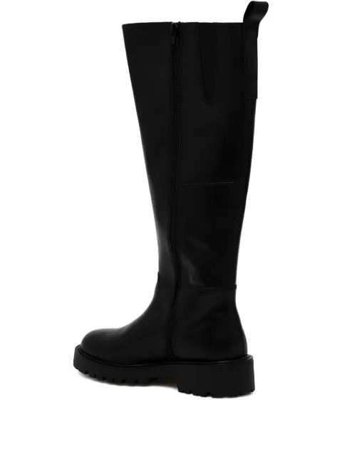 VAGABOND zip-detail block-heel knee-high boots Black 524170120