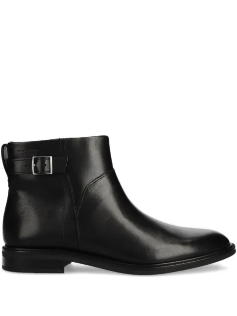 VAGABOND buckled-strap zip boots Black 560610120