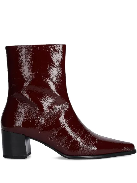 VAGABOND pointed-toe block-heel ankle boots Red 585406038