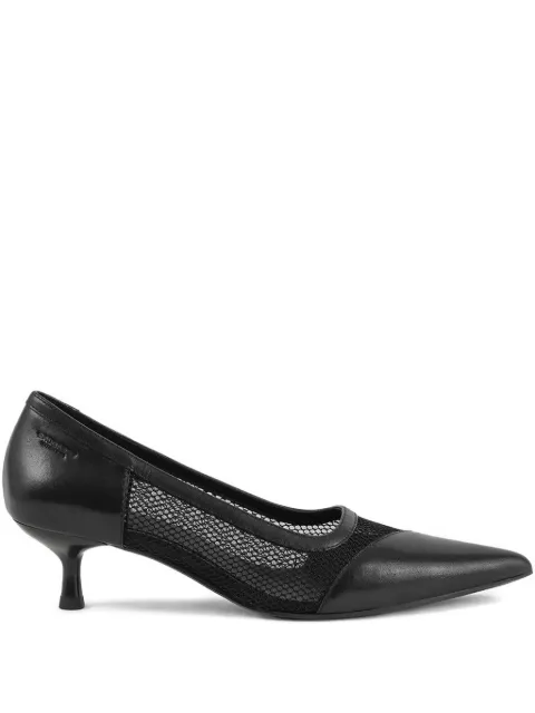 VAGABOND 47mm Lykke leather mesh pumps Black 591401520