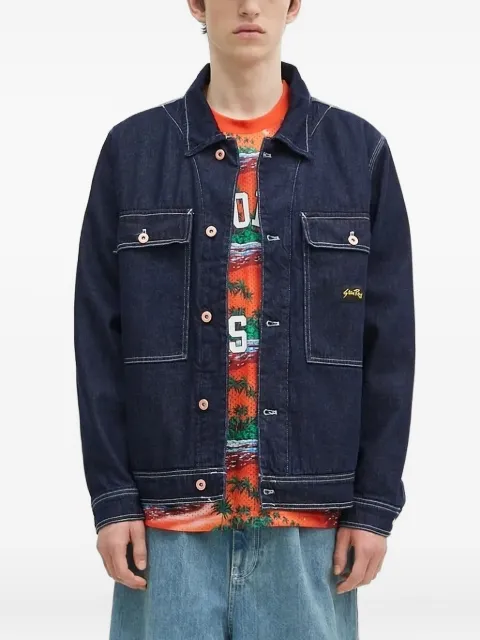stan ray Coverall contrast-stitch denim jacket Blue AW2404919
