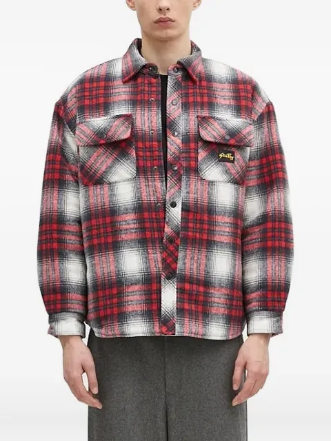 stan ray plaid shirt jacket Red AW2405222