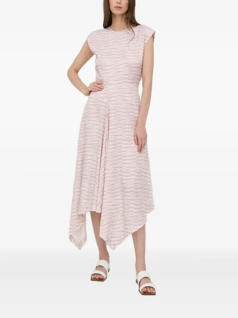 Tiger of Sweden geometric-pattern asymmetric-hem dress Pink S71006002