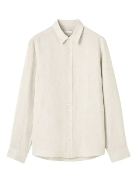 Tiger of Sweden long-sleeve linen shirt White T69002012