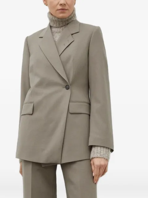 Tiger of Sweden double-breasted lapel blazer Green S71174002