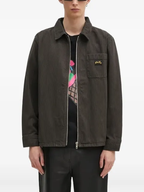 stan ray pinstripe zip-front jacket Green AW2401929