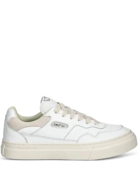 Stepney Workers Club leather lace-up sneakers White YA20500