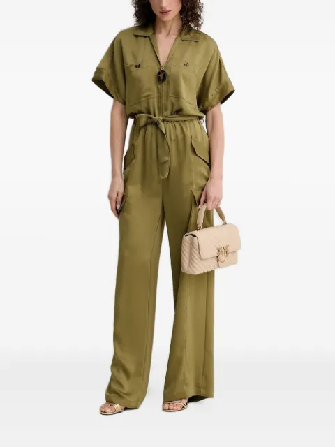 SIMONA CORSELLINI zip-fastening pocket jumpsuit Green P25CPTU001