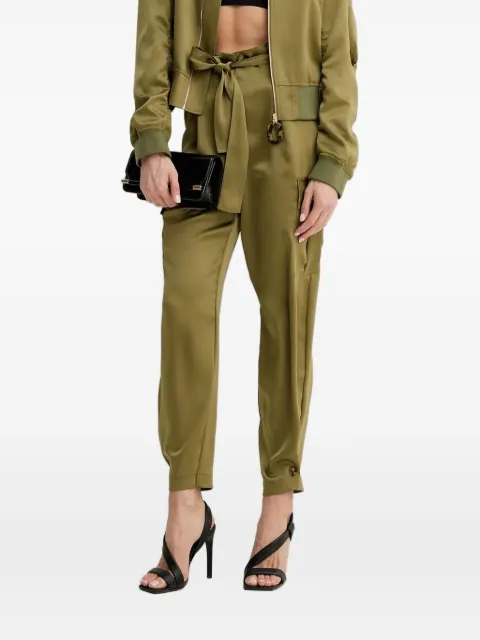SIMONA CORSELLINI belted cargo trousers Green P25CPPA020